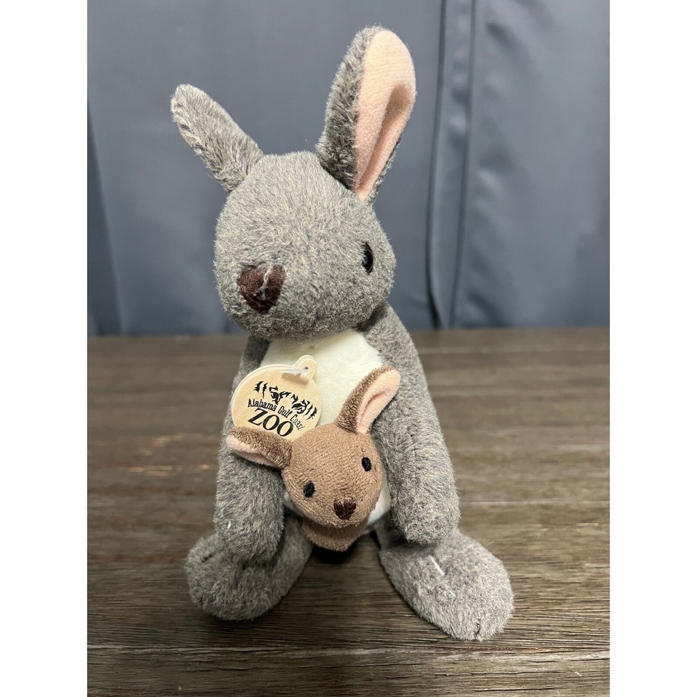 Wild Republic Kangaroo Plush Stuffed Animal Joey‎ in Pouch Zoo Souvenir